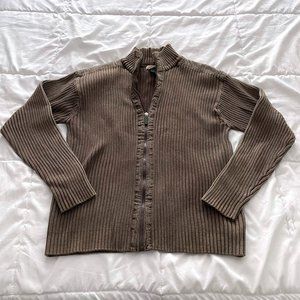 Trilogy Brown Cargo Outfitters Zip Up